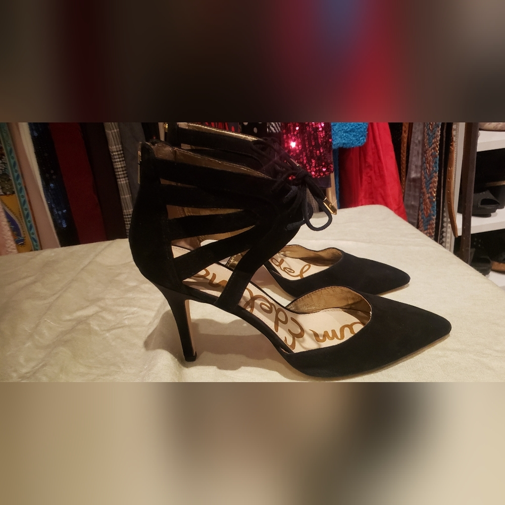COPY - Sam Edelman Black Suede Heels, Size 10